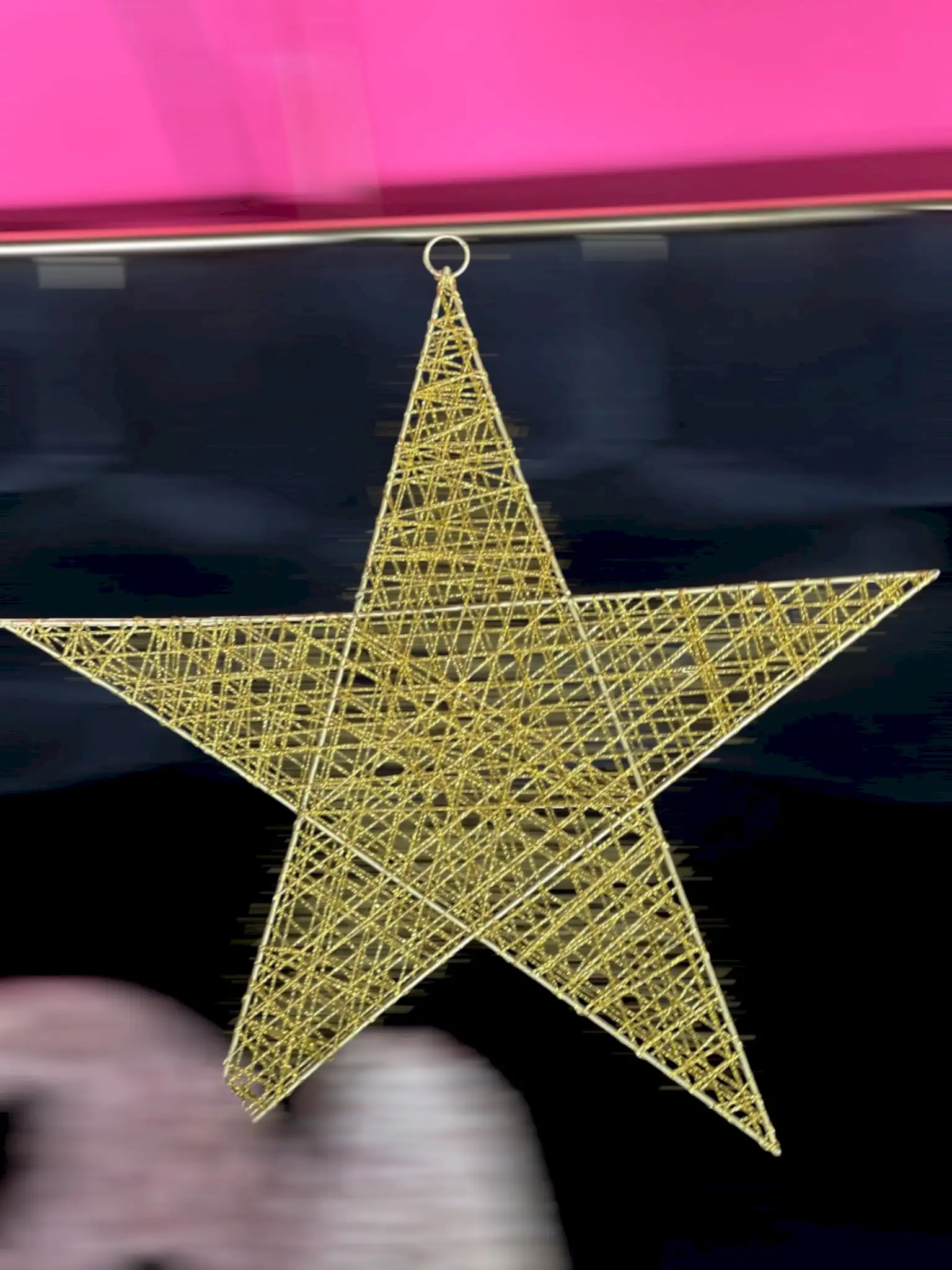 Happyland Dev Boy Gold Yıldız Dekor Yılbaşı Süsü 50 CM Kapı Duvar Ev İş Yeri Yılbaşı Dekoru HP400C