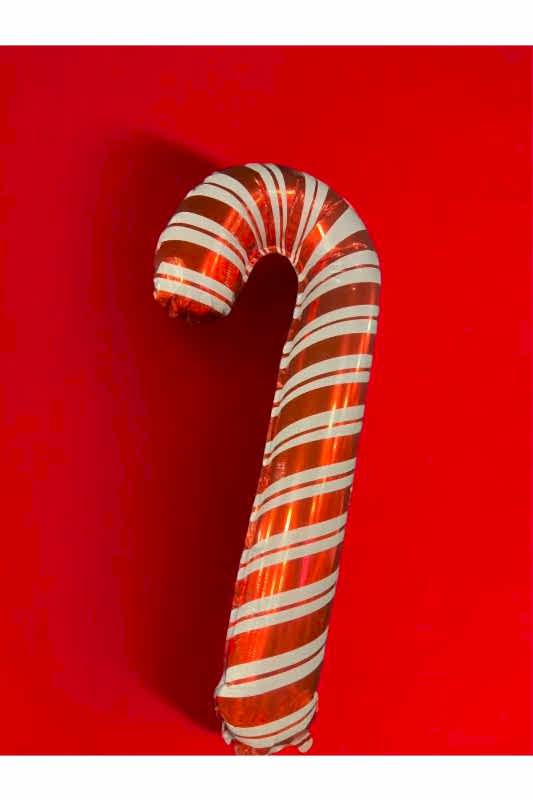 Happyland Yılbaşı Baston Şeker Orta Boy Yılbaşı Balonu Yeni Yıl Folyo Balon 70 cm Baston Şeker Balon