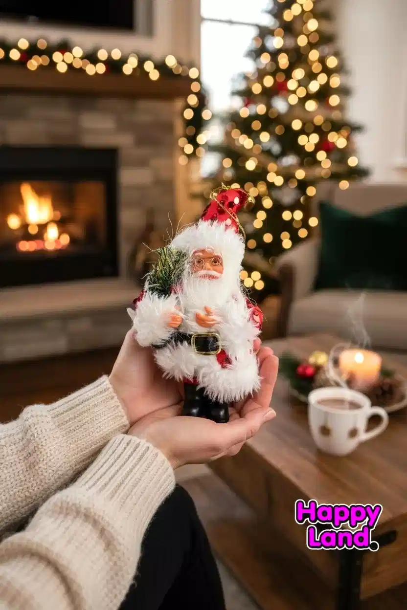 Happyland Yılbaşı 15 CM Kırmızı Renk Mini Noel Baba Oyuncak Dekor Süs Masa Üzeri Mini Noel Baba Süs HAPPY2021H