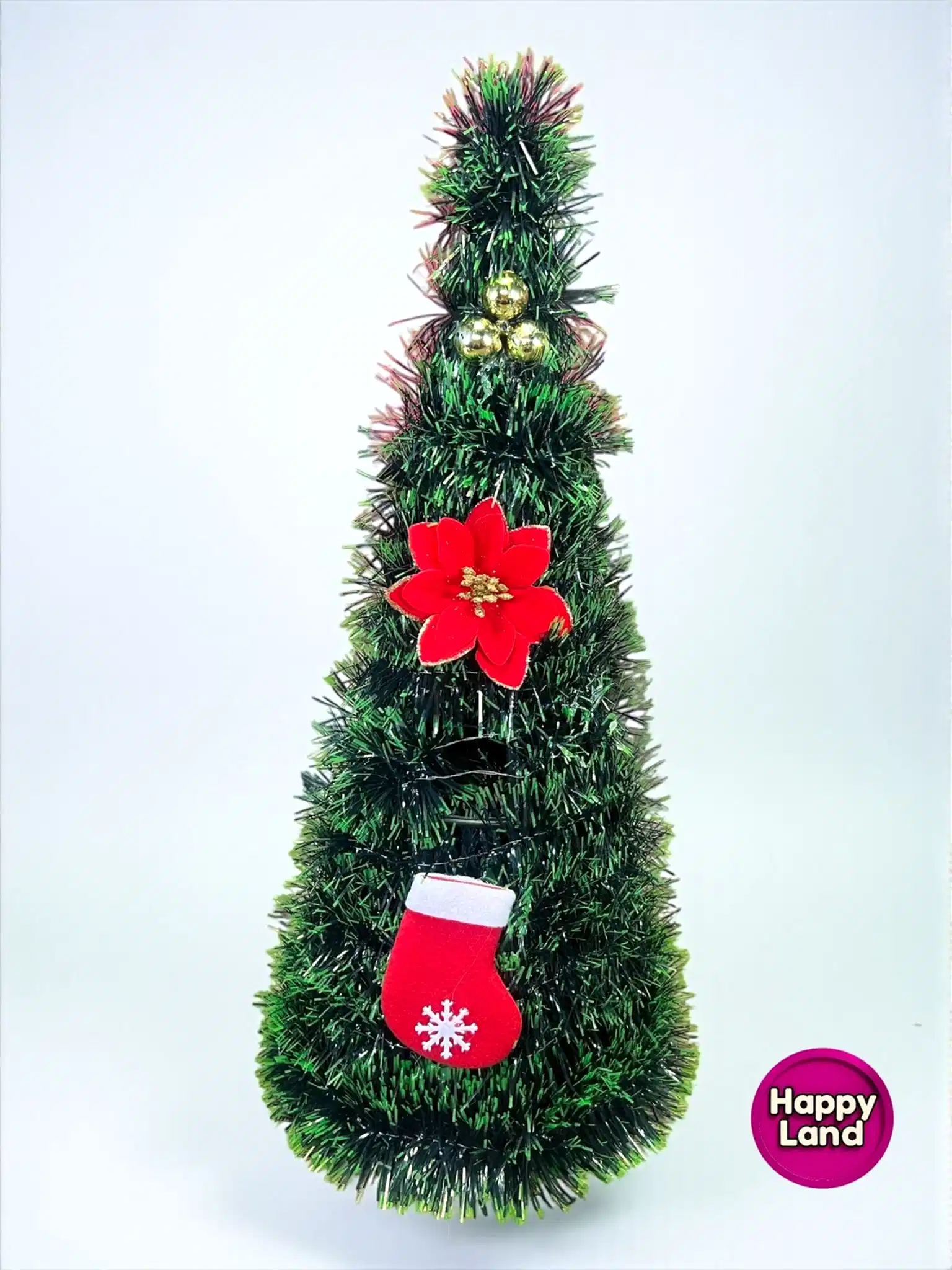 Happyland Masa Üzeri Yılbaşı Ağacı 45 cm Figürlü Lüks Yılbaşı Ağacı Dekor HPY5
