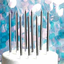 10. YILA ÖZEL 15 CM 6’LI ÇUBUK PASTA MUMU KAMPANYA 