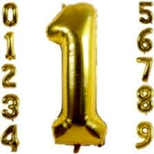 10. YILA ÖZEL 16 INC 36 CM GOLD FOLYO RAKAM 