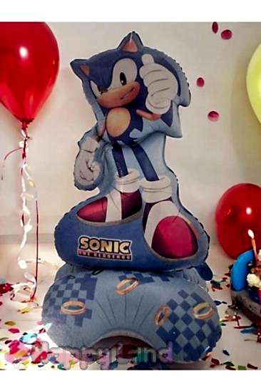 Happyland Happylad Dev Boy Sonic Boom Kirpi Sonic Folyo Balon Sonik Ayakta Durabilen Balon 59 inch
