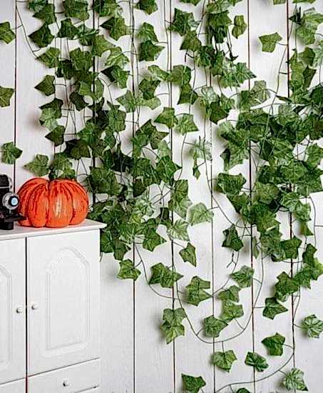 Happyland Sarmaşık Yapay Çiçek Yeşil 12’li 2 M Yapay Sarmaşık Bahçe Ev Balkon Dekor