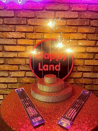 Happyland 5’Lİ Pasta Işıltısı 40 cm Uzun Tel Maytap