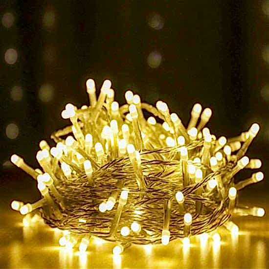 Happyland Yılbaşı Lüx Günışığı Eklemeli 10 Metre Şeffaf Kablo Kutulu Led Işık