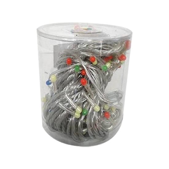 Happyland Yılbaşı Kutulu Eklemeli 10 Metre Şeffaf Kablo Renkli LED 1. Kalite Yüksek Işık Gücü (Rgb)