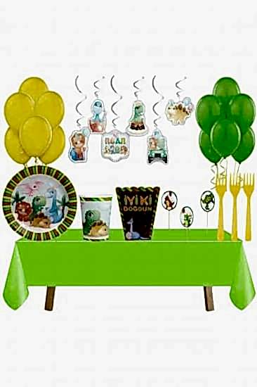 Happyland Sevimli Dinazorlar Konsept Dinazor Partisi Konsepti Parti Seti 24 Kişilik