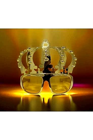 Happyland Parti Gözlükleri Kral Tacı Şeklinde Gözlük Party Gözlüğü Gold Kral Tacı Gözlük 1 Adet