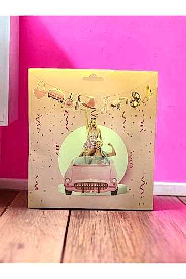 Happyland Barbie Dekoratif Banner Barbie Figürlü Banner Doğum Günü Süs Dekor