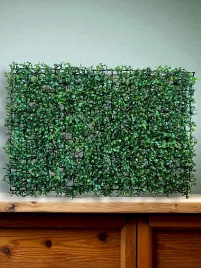 Happyland Yapay Çiçek Duvar Kaplama Panel Şimşir Tabaka 40x60 Cm Yeşil Dikey Bahçe HPY-26164