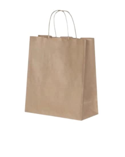 Happyland Kraft Karton Çanta Battal Boy Büküm Saplı 25 Adet 45x12x50