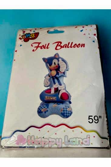 Happyland Happylad Dev Boy Sonic Boom Kirpi Sonic Folyo Balon Sonik Ayakta Durabilen Balon 59 inch