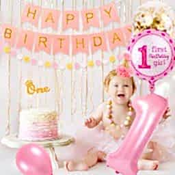 1 Yaş Temalı Pembe Gold Konsept Set