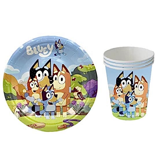 Happyland  Bluey Konsepti Tabak Bardak Seti 8’li