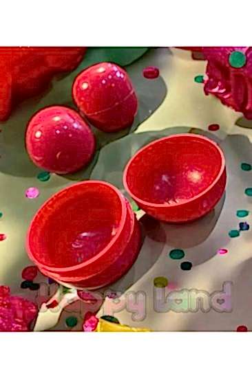 Happyland Yılbaşı Çekiliş Topu Kırmızı Renk 100 adet Çekiliş Topu