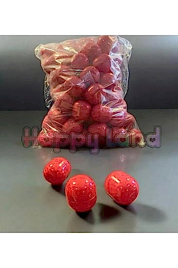 Happyland Yılbaşı Çekiliş Topu Kırmızı Renk 100 adet Çekiliş Topu