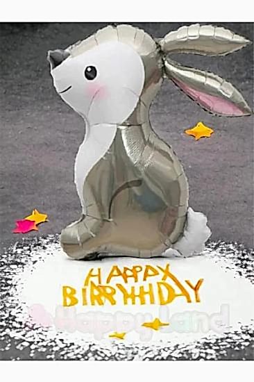 Happyland Sevimli Tavşan Folyo Balon Tatlı Tavşan Balon