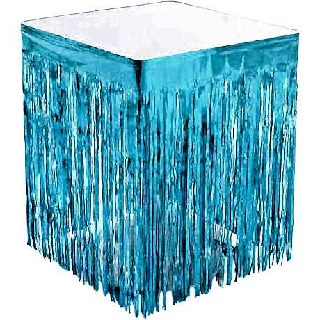 Masa Kenari Eteği Fonsüs Metalize Yerli Mavi Pakette 1 Adet