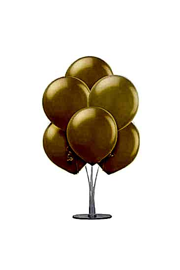 Happyland 1 Adet 7 Balonlu Gold Metalik Ayaklı Balon Standı