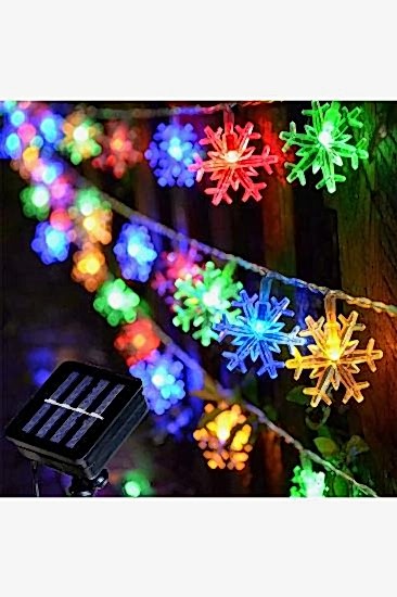 Happyland Yılbaşı Dekorasyon Ağaç Işığı 4 Metre Animasyonlu 20 Ledli Beyaz Kablo Renkli Kar Tanesi Led