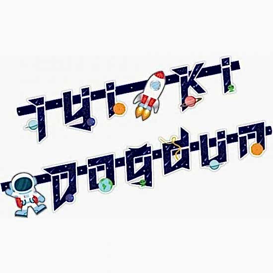 Happyland Kozmik Galaksi Uzay Temalı Iyi Ki Doğdun Uzar Yazı