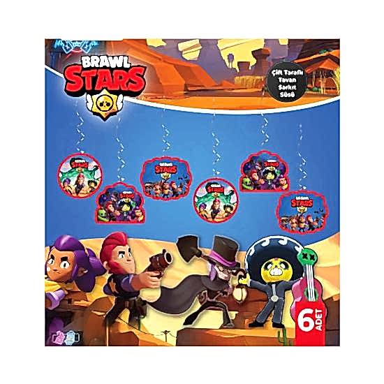Happyland Brawl Stars Çift Taraflı Tavan Sarkıt Süs 6’lı
