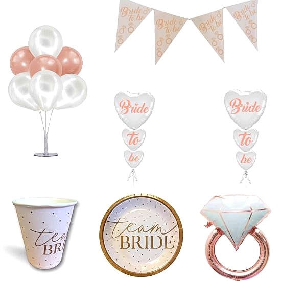 Happyland Bekarlığa Veda Partisi Rose Gold Bride To Be Parti Seti 7 Parça