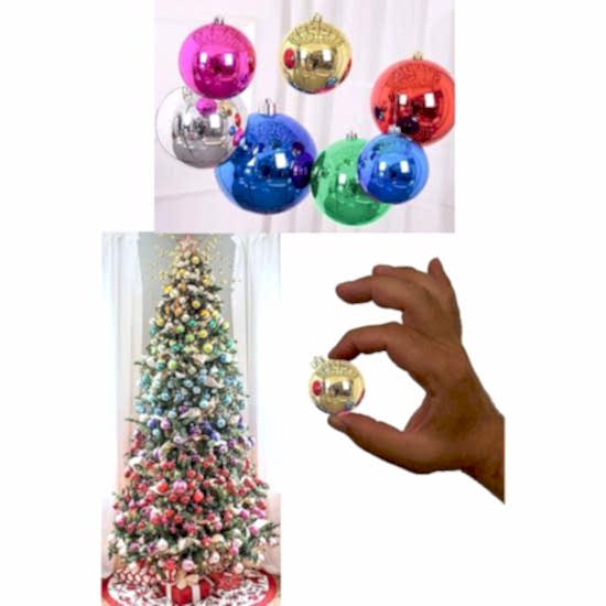 Happyland Yılbaşı Ağacı Süsleme 4 cm Renkli 6’lı Karışık Renkli Cici Top