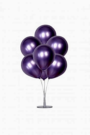 Happyland 1 Adet 7 Balonlu Mor Krom Ayaklı Balon Standı