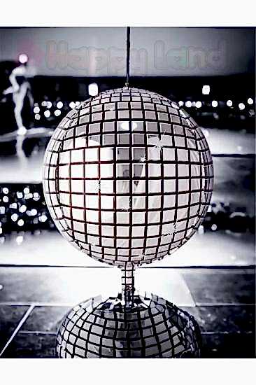 Happyland Disko Disco Topu Folyo Balon Gümüş Disko Topu Balon