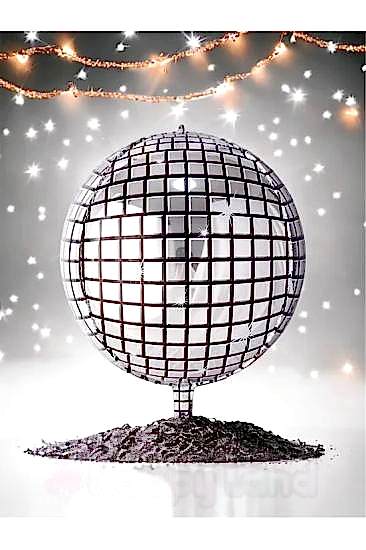 Happyland Disko Disco Topu Folyo Balon Gümüş Disko Topu Balon