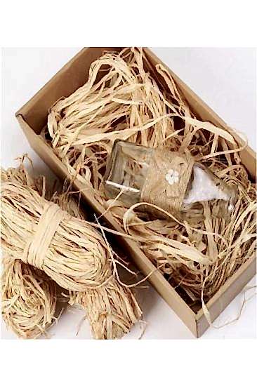 Happyland Hediye Kutusu Içi Süsleme Ürünü Doldurma Doğal Rafya Ipler 100 Gr.