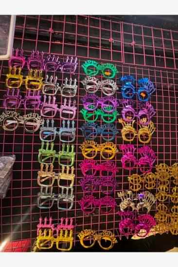 Happyland Parti Gözlüğü Panjurlu Renkli Party Gözlükleri Pencereli Yıldız Şeklinde Gözlük Yeşil