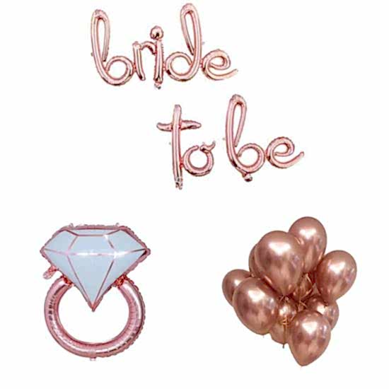 Happyland Bekarlığa Veda Partisi Rose Gold Bride To Be Parti 13 Parça Set