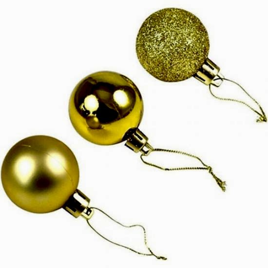 Happyland Yılbaşı Ağacı Süsleme 4 cm Gold 6’lı Gold Renkli Cici Top