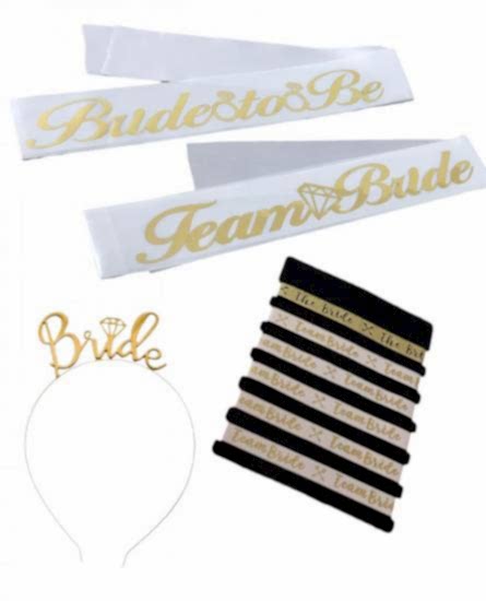 Happyland Bride To Be Set Bekarlığa Veda Partisi 4 Parça Kutlama Seti Bride Gold Konsept 