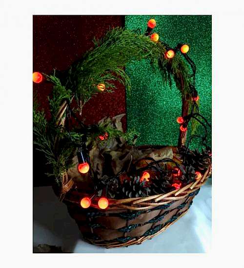 Happyland Yılbaşı 5 Metre Fişli Kırmızı Top Led Işık