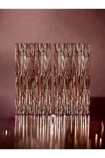 Happyland 2 Adet Rose Gold Kapı Duvar Parti Fon Arka Perde Işıltılı Simli Doğum Günü FotoğrafPerdesi