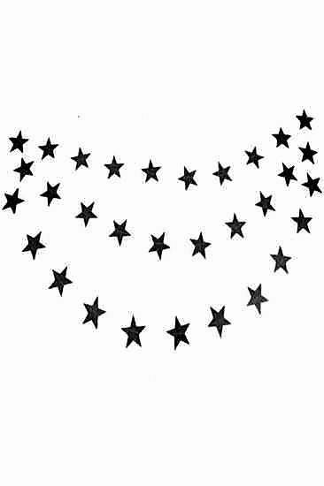 Happyland Gümüş Renkte Yıldız Şekilli Ipli 30 Parça Süs﻿﻿