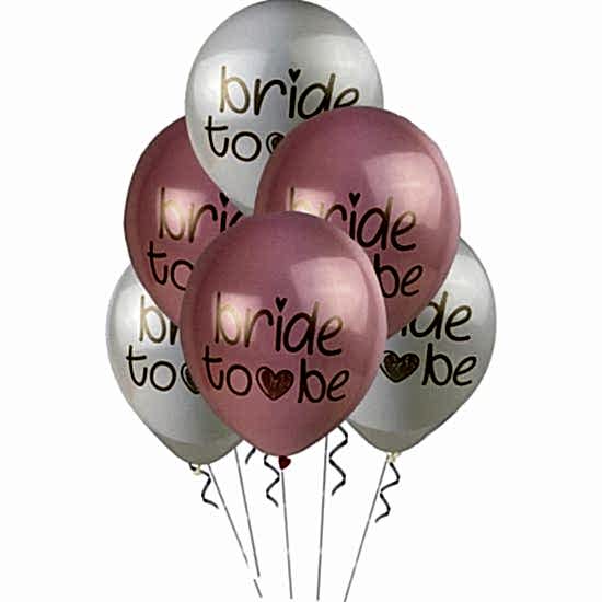 Happyland Bride Tobe Konsept Bride Baskılı Balonlar 5 Adet