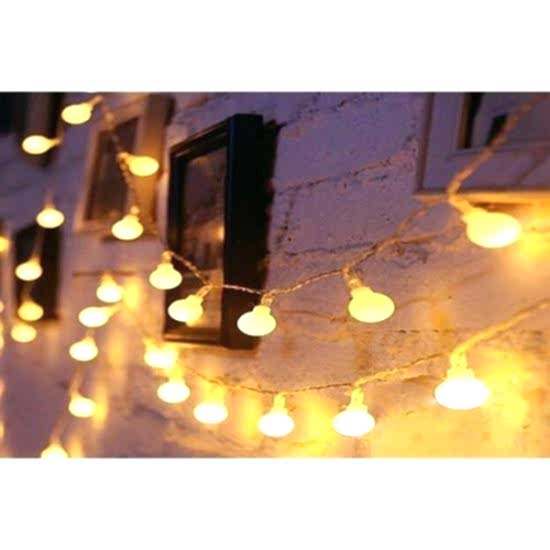 Happyland Dekor Led Yılbaşı Led Işıkları 5mt Günışığı Renk Dekorasyon Noel Işık Top Led Sarı