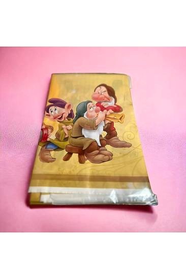 Happyland Pamuk Prenses Desenli Kullanat Plastik Masa Örtüsü Pamuk Prenses Konsept Doğum Günü