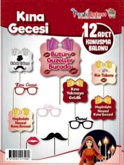 Happyland Kına Gecesi 12’li Konuşma Kartı Seti