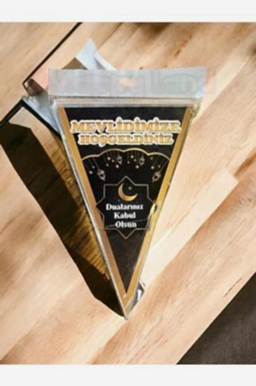 Happyland Mevlidimize Hoşgeldiniz Dualarınız Kabul Olsun Flama Bayrak 2 Metre 10 Bayrak