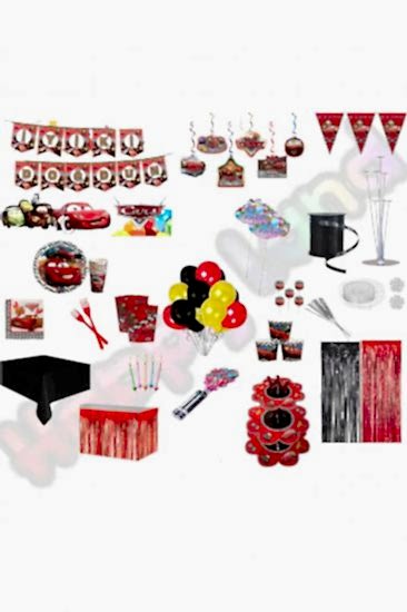 Happyland Arabalar Doğum Günü Konseptleri Seti Cars Konsepti Parti Malzemeleri Lüks Paket