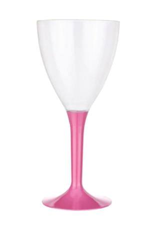 Happyland 6 Adet Plastik Şarap Kadehi Bardak Pembe Renk