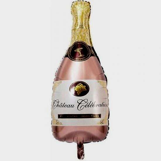 Happyland Şişe Folyo Balon Doğum Günü Balonu Parti Balonu Şişe Rose Gold