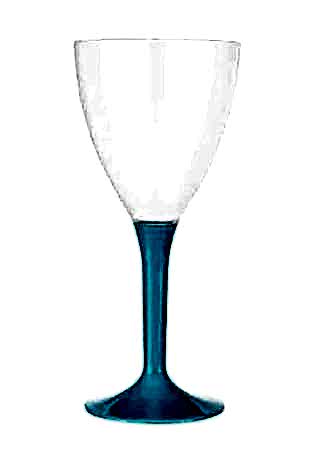 Happyland 6 Adet Plastik Şarap Kadehi Bardak Mavi Renk