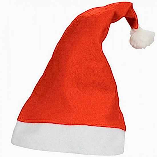 Happyland Yılbaşı Çocuk Noel Baba Şapkası Bez Kırmızı